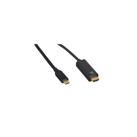 Cable Wholesale USB-C High Definition Video Cable, USB-C from device to HDMI 4K on TV, 6 foot 10U2-34006